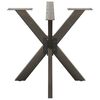 vidaXL Esstischbein in Spinnenform Naturstahl 85x85x(72-73) cm Stahl