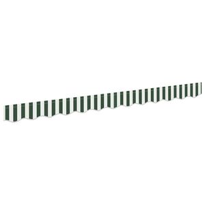 vidaXL Markisensch&uuml;rzen-Ersatz Gr&uuml;n und Wei&szlig; 230 x 20 cm Polyester