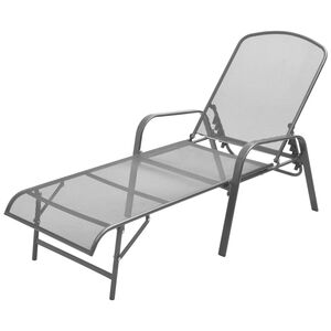 vidaXL Sonnenliege Stahl Anthrazit