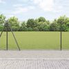 vidaXL Zaunpfosten Grau 50 x 1,2 m (16 x 16 mm Netz) Stahl und PVC