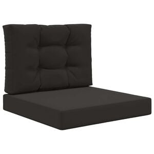 vidaXL Sofakissen f&uuml;r drau&szlig;en Polyester Schwarz 60 x 60 cm