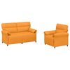 vidaXL Sofa Set 2 stk. Dunkelgelb Stoff