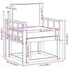 vidaXL Outdoor-Sofagarnitur Massives Akazienholz und Polyester