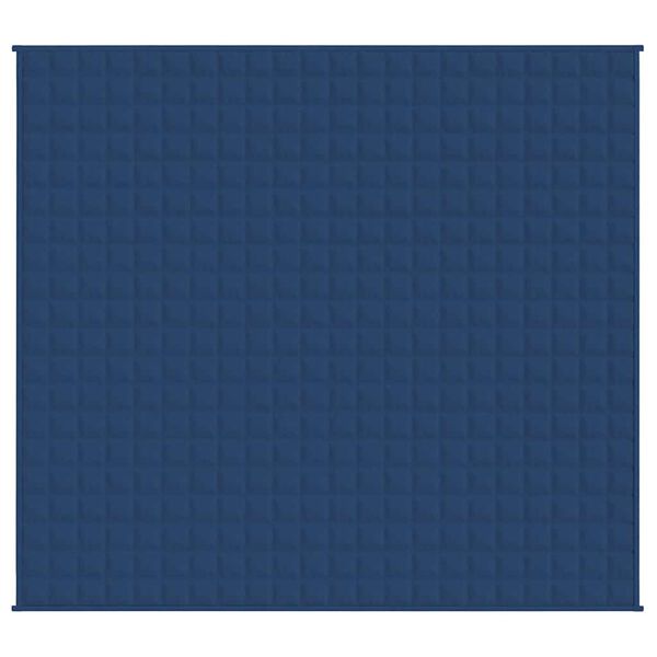 vidaXL Gewichtsdecke Blau 220x235 cm 15 kg Stoff