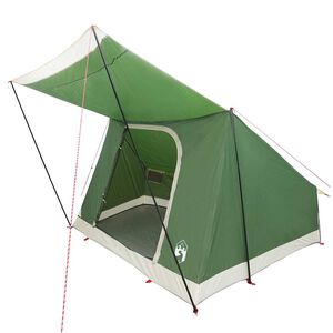 vidaXL Campingzelt mit Dach mit Speicher Gr&uuml;n 223 x 163 x 130 cm Taft