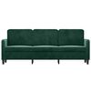 vidaXL 3-Sitzer-Sofa Dunkelgr&uuml;n 180 cm Samt
