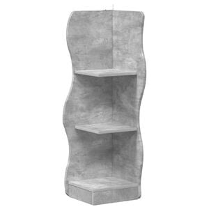 vidaXL Eckregal Betongrau 34 x 33 x 102 cm Holzwerkstoff