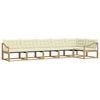 vidaXL Outdoor-Sofagarnitur 6 stk. Wei&szlig; und Creme