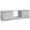 vidaXL TV-Schrank mit LED-Leuchten Betongrau 120x30x36 cm