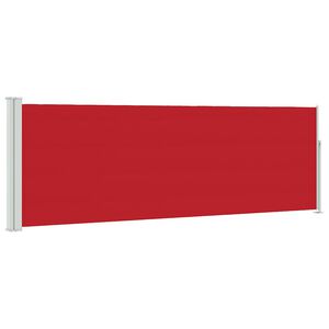 vidaXL Ausziehbare Seitenmarkise 100x314 cm Rot