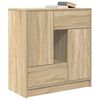 vidaXL Sideboard mit Schubladen und Türen Sonoma-Eiche 70,5x34x74,5 cm