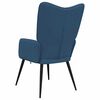 vidaXL Relaxsessel Blau Stoff
