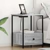 vidaXL Nachttisch Graues Sonoma 42 x 41 x 56 cm Holzwerkstoff