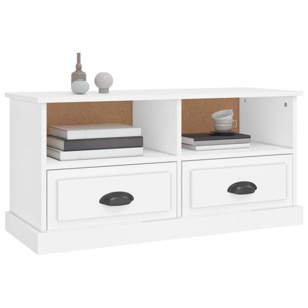 vidaXL TV-Schrank Weiß 93x35,5x45 cm Holzwerkstoff