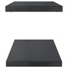 vidaXL Wandregale 2 Stk. 75x30x3 cm Schwarz Edelstahl