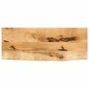 vidaXL Tischplatte 70x40x2,5 cm Baumkante Massivholz Raues Mangoholz