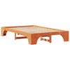 vidaXL Bettrahmen Wachsbraun 120 x 190 cm Massives Kiefernholz