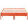 vidaXL Massivholzbett ohne Matratze Wachsbraun 135x190 cm Kiefernholz