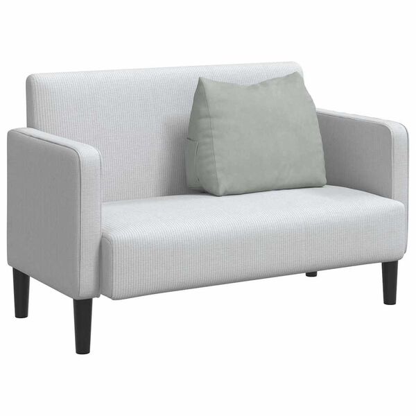 vidaXL R&uuml;ckenkissen Hellgrau 60 x 20 x 50 cm Cordstoff