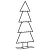 vidaXL Metall-Weihnachtsbaum für Dekorationen Schwarz 125 cm