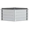 vidaXL Garten-Hochbeet 129x45 cm Verzinkter Stahl Silber