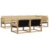 vidaXL Outdoor-Sofagarnitur 7 stk. Wei&szlig; und Beige