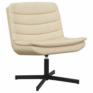 vidaXL Drehstuhl Creme 63 x 75 x 76 cm Stoff