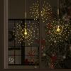 vidaXL Feuerwerkslicht Weihnachtsdeko Warmwei&szlig; 20 cm 140 LEDs