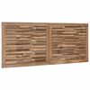 vidaXL Kopfteil Wandmontiert Natur 120 cm Massivholz Teak