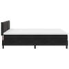 vidaXL LED Boxspringbett mit Matratze Schwarz 140 x 200 cm Samt