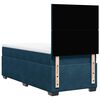 vidaXL Boxspringbett mit Matratze Blau 80x200 cm Samt