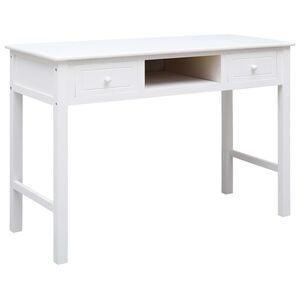 vidaXL Schreibtisch Wei&szlig; 110&times;45&times;76 cm Holz