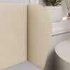 vidaXL Kopfteil Ohr Creme 40 x 23 x 6 cm Stoff