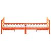 vidaXL Massivholzbett ohne Matratze Wachsbraun 140x200 cm Kiefernholz