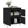 vidaXL Sideboard Schwarz 60x35x70 cm Holzwerkstoff