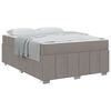 vidaXL Bettrahmen Taupe 160 x 200 cm Stoff