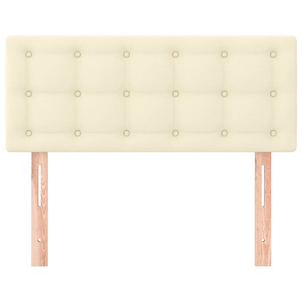 vidaXL Kopfteil Creme 90x5x78/88 cm Kunstleder
