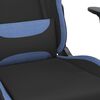 vidaXL Gaming-Stuhl Schwarz und Blau Stoff