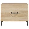 vidaXL Couchtische mit Metallbeinen 2 Stk. Sonoma-Eiche 50x50x40 cm