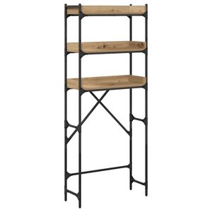 vidaXL Waschmaschinenregal mit Regal Artisan-Eiche 67 x 25 x 163 cm