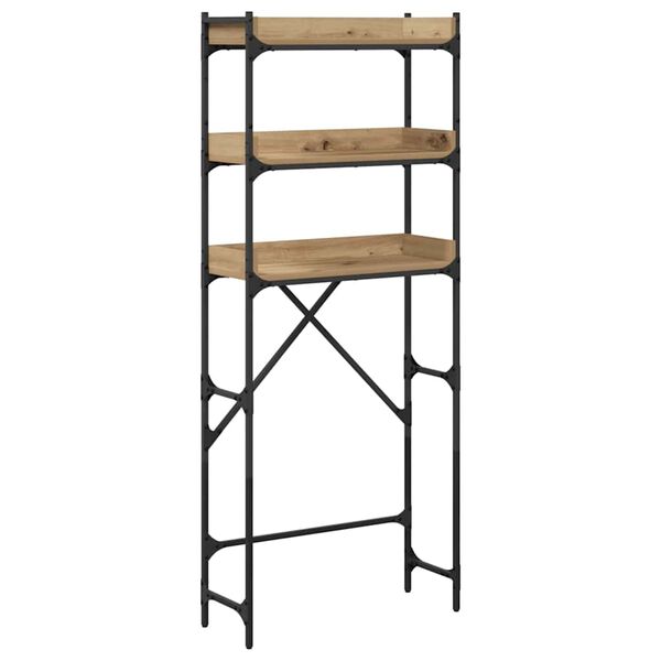 vidaXL Waschmaschinenregal mit Regal Artisan-Eiche 67 x 25 x 163 cm