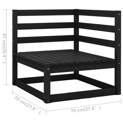 vidaXL 2-Sitzer-Gartensofa mit Kissen Kiefer Massivholz