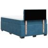 vidaXL Boxspringbett mit Matratze Blau 120x200 cm Samt