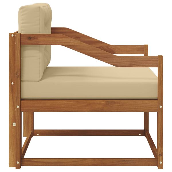 vidaXL Outdoor Mittelsofa Massivholz Akazie Natur