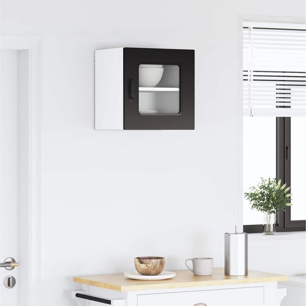 vidaXL K&uuml;chenschrank Kalmar Schwarz 40 x 31 x 40 cm Holzwerkstoff