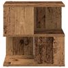 vidaXL Beistelltisch mit Regal Altholz 30 x 30 x 55 cm Holzwerkstoff