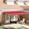 vidaXL Einziehbare Markise Rot 450 x 300 cm Polyester und Metall