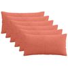 vidaXL Kissenbezug 6 pcs ALMELO Rot-Orange 40 x 70 cm Cord