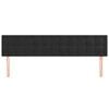 vidaXL Kopfteile Schwarz 200x5x78/88 cm Samt