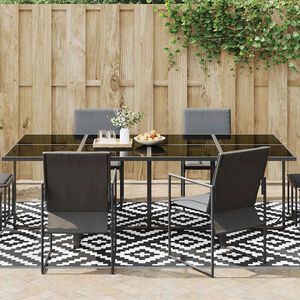 vidaXL Outdoor-Teppich ARAKIL Wei&szlig; und Schwarz 190x290 cm PP